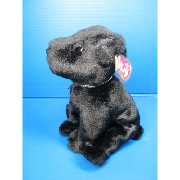 VTG TY Beanie Buddy LUKE Black Lab Dog 10" Plush Stuffed Animal Toy 2001 W/Tag - Picture 4 of 12